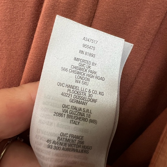 LOGO by Lori Goldstein Terracotta and Violet Layered Blouse - Picture 4 of 10